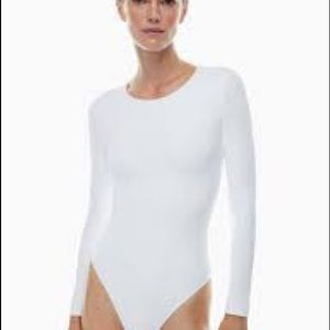 Aritzia Babaton Contour Bodysuit White Small
